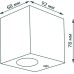 Светильник садово-парковый GAUSS Cube настенный архитектурный, 2xgu10, 67*92*80mm [GD158]