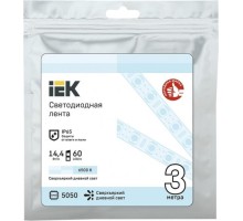 Лента светодиодная IEK LSR-5050W60 14.4w 12В IP65 (3 м) [LSR2-2-060-65-3-03]