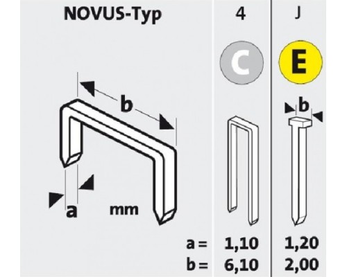 Скобозабиватель пневматический NOVUS J-328EC комбинированный 032-0034 [032-0034]