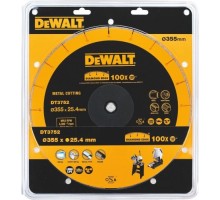 Алмазный диск по металлу DeWALT METAL CUTTING 355х25.4 мм DT 3752 [DT3752-QZ]