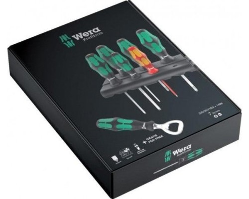 Набор отверток WERA Kraftform Plus 350/335/160i/7 набор отверток с подставкой + бутылочная открывалк [WE-203775]