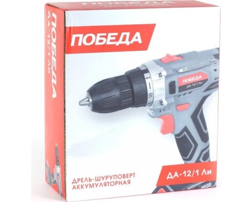 Дрель-шуруповерт аккумуляторная Победа ДА-12/1Ли [180201648]