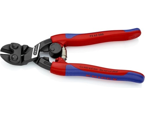 Бокорезы усиленные KNIPEX 7262200 для мягких материалов [KN-7262200]