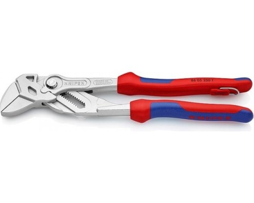 Клещи переставные KNIPEX 8605250T 250 мм со страховочным креплением [KN-8605250T]