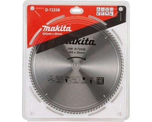 Пильный диск по дереву MAKITA D-72338 305х30х100t