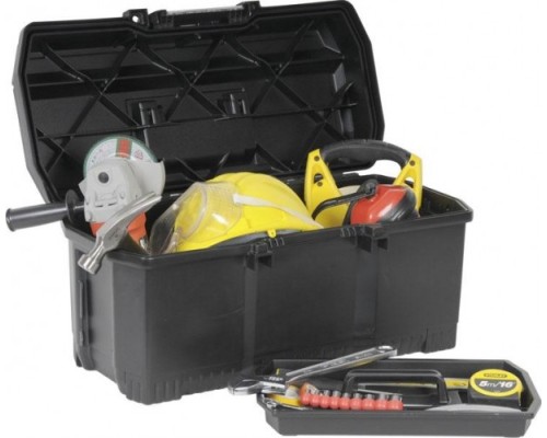 Ящик для инструмента STANLEY TOOL BOX ONE TOUCH LATCH BLK/ST.YEL 1-97-510 [1-97-510]