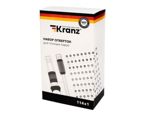 Набор отверток Kranz KR-12-4772 для точных работ 114 пр.