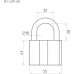 Замок навесной НОРА-М ЗН-409 