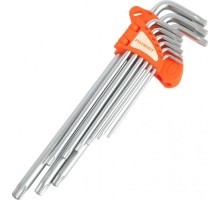 Набор ключей TORX PATRIOT SKТ-9EL экстра длинные T10-T50, CRV, 9 предметов 350002005