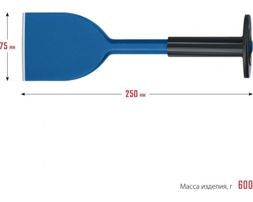 Зубило ЗУБР конопатка с протектором 75х250 мм [2123-75]