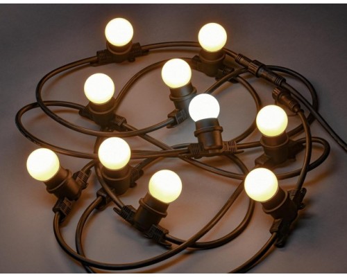 Гирлянда IEK LIGHTING белт-лайт 5м, 10 теплый белый цвет ламп IP65 [LGDU601-1-010-05-B-S-65]