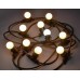 Гирлянда IEK LIGHTING белт-лайт 5м, 10 теплый белый цвет ламп IP65 [LGDU601-1-010-05-B-S-65]