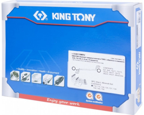 Набор накидных ключей KING TONY 19 предметов в ложементе 9-90119MRV