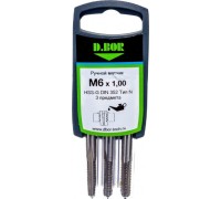 Метчик D.BOR HSS-G DIN 352 M5x0.80 мм тип N, 3 шт. W-046-9G10M05-0802D