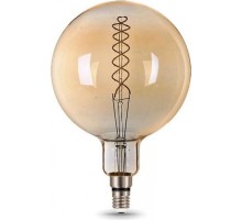 Лампа светодиодная GAUSS G200 filament 8w 620lm 2400к е27 golden flexible led [154802008]