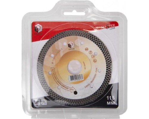 Алмазный диск для резки керамогранита DIAM Master Line 115x1,2x10x22,2 (тонкий) [000684]