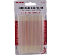 Стержни клеевые REXANT прозрачные 11x100 мм, 12 шт. 09-1220