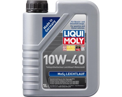 Масло моторное LIQUI-MOLY SAE 10W40 MoS2 Leichtlauf 1 л 1930 полусинтетическое [1930]