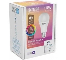 Лампа светодиодная GAUSS Smart home a60 10w 1055lm 2700-6500к e27 rgbw [1180112]