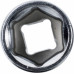 Головка шестигранная 12 мм с посадкой 1/4" KING TONY 233512М