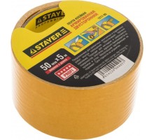 Клеящая лента STAYER PROFESSIONAL двухсторонняя на тканевой основе, 50ммх5м 1217-05