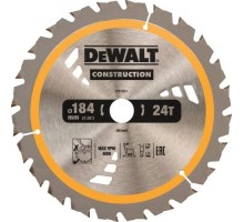 Пильный диск универсальный DeWALT 184х24тх20 мм Construction DT1951-QZ [DT1951-QZ]