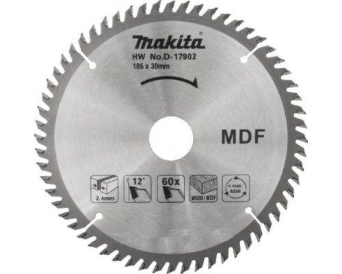 Пильный диск по дереву MAKITA 185x30/16/20x20T [D-17902]