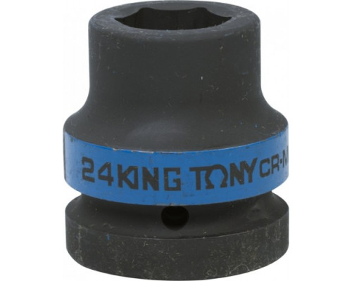Ударная головка шестигранная 24 мм с посадкой 1" KING TONY 853524M