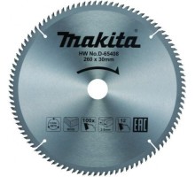 Пильный диск по дереву MAKITA 260x30x1,8x100T [D-65408]