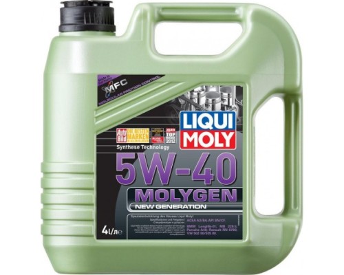 Масло моторное LIQUI-MOLY SAE 5W40 Molygen New Generation 4 л 9054 синтетическое [9054]