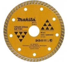 Алмазный диск для резки бетона MAKITA B-28014 сплошной рифленый 125x22,23