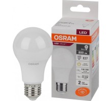 Лампа светодиодная Osram LED VALUE cla75 10sw/830 230v e27 10x1 [4058075578821]