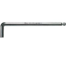 Ключ шестигранный WERA L-образный хромированный со сферической головкой 950 PKL SW 6.0 мм WE-022062 WE-022062