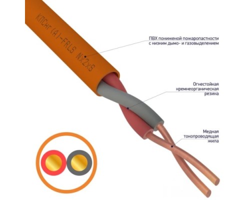 Кабель REXANT 01-4902 КПСнг(A)-FRLS 1x2x0,50мм², 200м (ТОП-1)