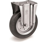 Колесо из черной резины TELLURE ROTA 535903 серия 53, d-125 мм, неповоротное (100х85) 8007554029442