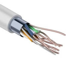 Кабель REXANT F/UTP, CAT 5e, PVC 4x2x0,50мм, 24AWG внутренний, серый [01-0143]