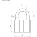 Замок навесной НОРА-М ЗН-409 