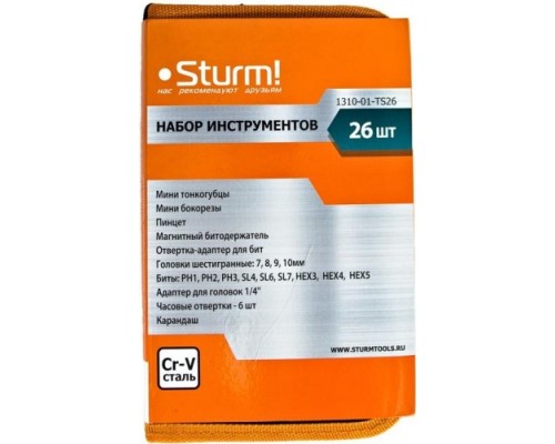 Набор столярно-слесарного инструмента STURM 1310-01-TS26 26 предметов Набор столярно-слесарного инструмента STURM 1310-01-TS26 26 предметов
