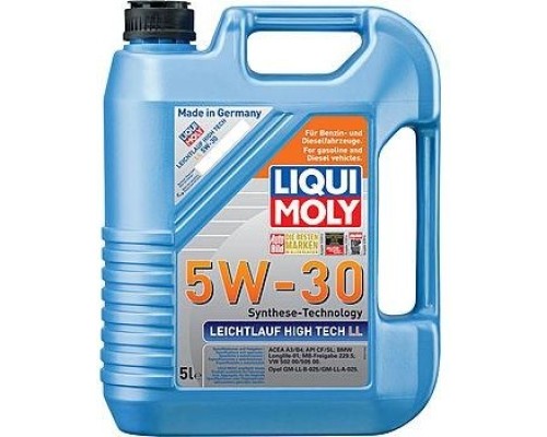 Масло моторное LIQUI-MOLY SAE 5W30 Leichtlauf High Tech LL 5 л 39007 синтетическое [39007]