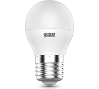 Лампа светодиодная GAUSS Шар elementary шар 8w 560lm 6500k е27 led 53238