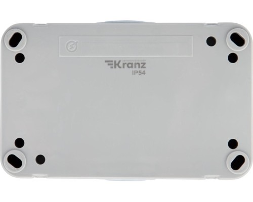 Блок розеток Kranz KR-78-0804 горизонтальный 2 (керамика) Mini OG IP54