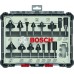 Набор фрез по дереву BOSCH 15 НМ-ФРЕЗ SET 6 мм-ХВ [2607017471]
