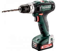 Аккумуляторная дрель-шуруповерт METABO PowerMaxx SB 12 2x2.0 Ач, ударная [601076500]