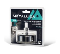 Алмазная коронка для мокрого сверления METALLICA Optima 75x55 мм #80 по стеклу, плитке 901601