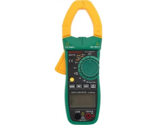 Клещи токоизмерительные MASTECH MS2138 + постоянный ток [13-1311]