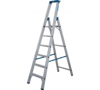 Стремянка алюминиевая KRAUSE STABILO R13 6 перфорированных ступеней 136046