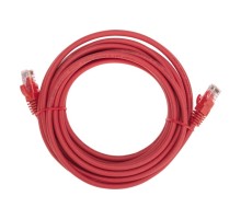 Патч-корд REXANT 02-0293-05 U/UTP, CAT 6, RJ45-RJ45, 26AWG, LSZH, красный 0,5м