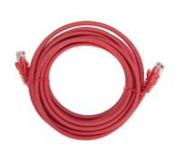 Патч-корд REXANT 02-0293-5 U/UTP, CAT 6, RJ45-RJ45, 26AWG, LSZH, красный 5м