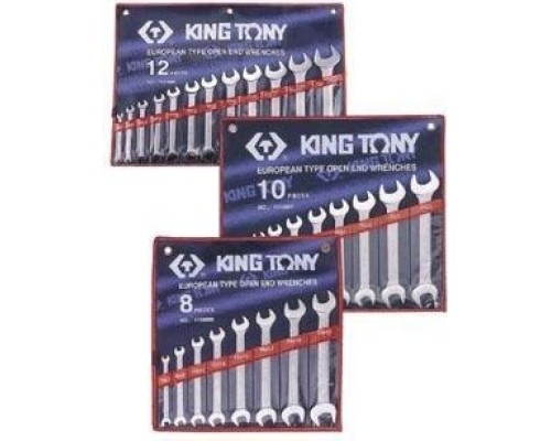 Набор ключей рожковых KING TONY 1108MR 8 предметов Набор ключей рожковых KING TONY 1108MR 8 предметов