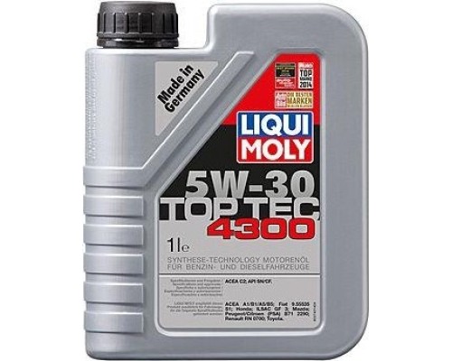 Масло моторное LIQUI-MOLY SAE 5W30 Top Tec 4300 1 л. 8030 синтетическое [8030]